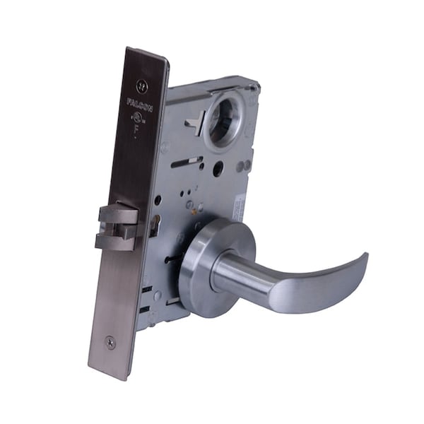 Storeroom Mortise Lock, SFIC Prep, Less Core, Avalon Lever, Napa Escutcheon, Satin Chrome